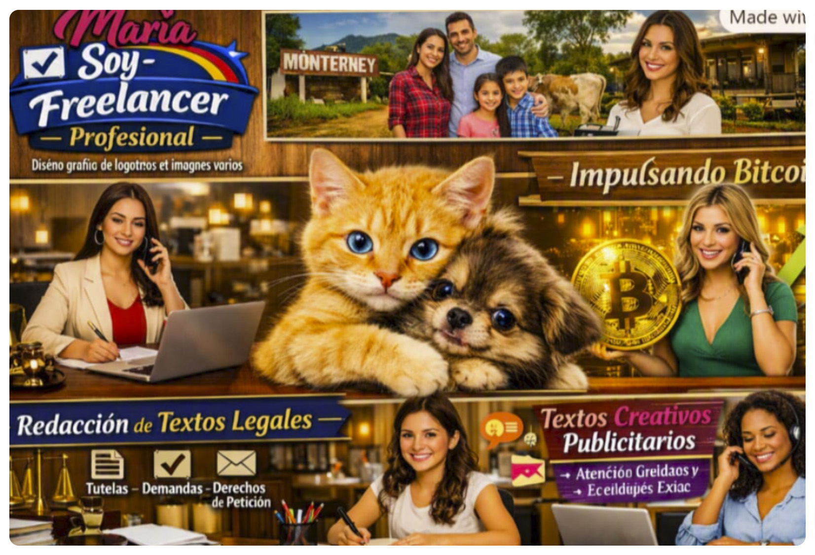 experiencia administrativa y comercial, con más de 10 años de experiencia en áreas como; atención y servicio al cliente, especialista comercial en ventas, auxiliar de contabilidad, jefe de tesorería y directora de tesorería, cobro de cartera, redacción general y redacción legal para instituciones públicas como tutelas, demandas, derechos de petición, etc.