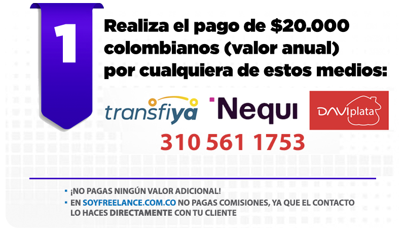 ofertas de trabajo freelance en Bogotá y Latinoamérica